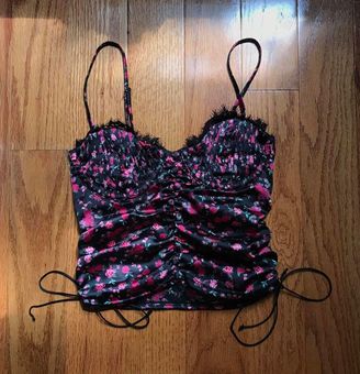 For Love & Lemons Floral Bustier Top Black Size XXS - $60 (59% Off Retail)  - From Wing