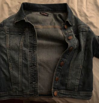 red camel jean jacket