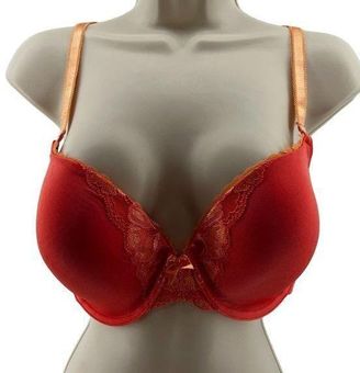 Adore Me Coral Peach Lace Accent Smooth Bra 38D Size undefined - $22 New  With Tags - From W