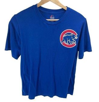 Majestic Blue Chicago Cubs Graphic T-Shirt Youth Size XL /18