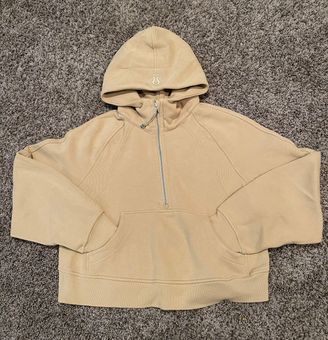 Lululemon Scuba Oversized Half-Zip Hoodie (Trench) Tan - $120