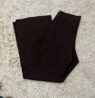 Old Navy French Roast Extra High-Waisted PowerSoft Rib-Knit Flare Pants  size l Brown Size L - $29 - From Ava