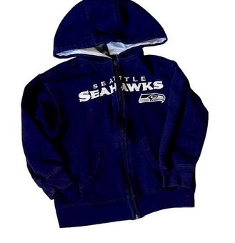 Seattle Seahawks zippered hoodie, boys, size 5/6 - $16 - From Kelley