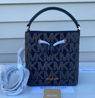 Michael Kors MK Suri MD Bucket Messenger bag  Crossbody- Brown / Black  Multiple - $159 (60% Off Retail) New With Tags - From Kash