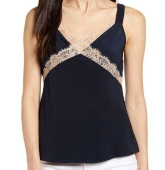 Lace Trim Satin Camisole