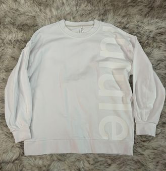 Lululemon Perfectly Oversized Crew White Size 8 - $48 (55% Off Retail) -  From Madi