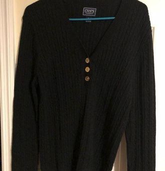 Chaps Ladies' Cable Neck Cardigan