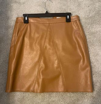 Bar III Pleated Faux-Leather Skirt, Created for Macy's - Macy's