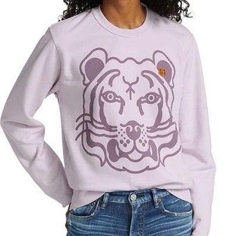 Kenzo Women's K-Tiger Sweatshirt Wisteria size S NWOT Pink