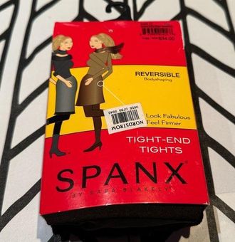 Spanx Shaping Tights Size a Reversible Black Bittersweet 005B