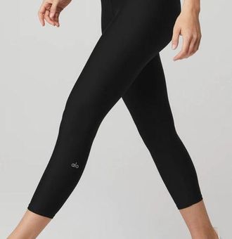 Alo Yoga, High Waisted Airbrush Capri - Black