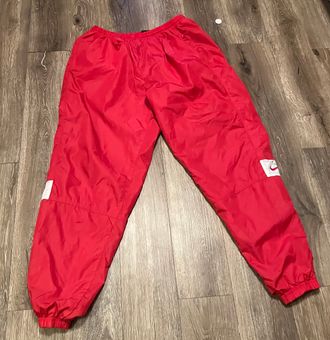 Nike Vintage Team Red Warmup Track Pants Jogger Size XL - $26