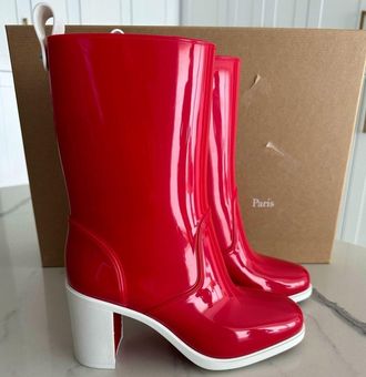 Christian Louboutin, Loubirain 70 pvc boots