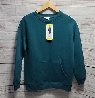 Danskin Teal Blue Oversized Crewneck Pullover Women's Sweatshirt Size Small  - $36 New With Tags - From Thrift
