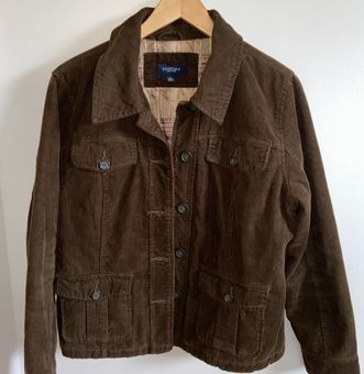 Sonoma brown corduroy button up jacket 