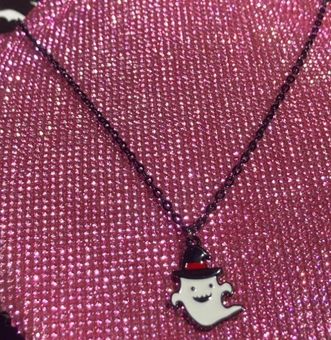 Ghostly Charm Necklace - Halloween Charm Necklace - Witch Jewelry