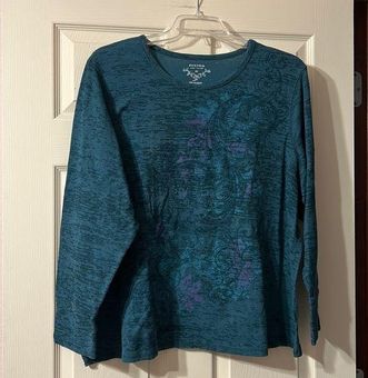 Sonoma, Shirts, Sonoma Size Xl Navy Blue With Flower Print