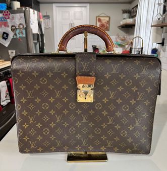 Louis Vuitton Monogram 'Serviette Fermoir' Briefcase Bag