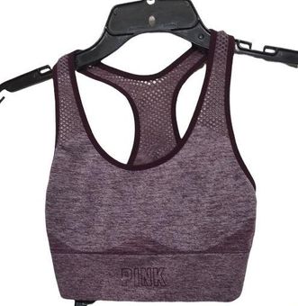 PINK - Victoria's Secret PINK Seamless Lightly-Lined Gym Racerback Sports  Bra.. Size:XS Purple - $20 - From Phyllis