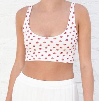 Brandy Melville, Tops, Brandy Melville White Tank Top