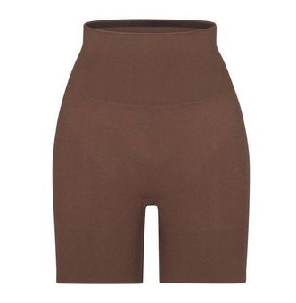 Skims Seamless Sculpt The Solution 1 Shorts in Brown