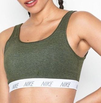 CLASSIC SOFT BRA medium olive green sports bra workout bra