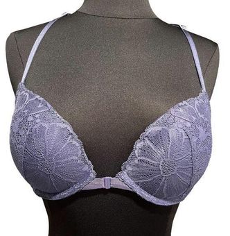 Victoria's Secret NEW Blue Lace Push Up Racerback Front Close Bra Size  undefined - $24 - From Rebecca