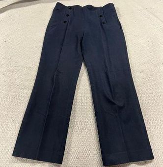 Double Button Bootcut Dress Pant