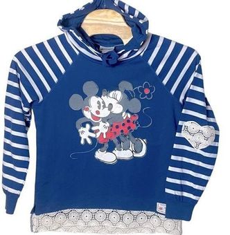 Disney Parks Womens Sweatshirt Sz Lg Mickey & Minnie Mouse