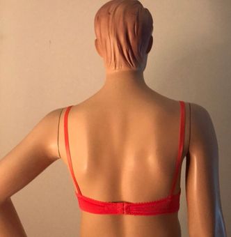 Mamie Lingerie Coral lace push Up Bra Pink Size L - $21 New With