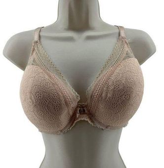 Chantelle Festivite Plunge T-Shirt Bra Size 34DDD Ballerina Beige - $40 -  From W