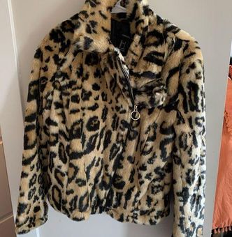 Leopard coat store forever 21