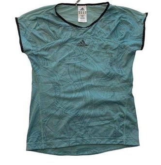 Adidas climacool green scalloped mesh jersey like scoop tee - $10 - From  Karis