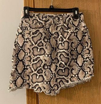 snake print mini skirt zara