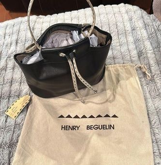 Henry Beguelin Black Leather Tote Bag - $139 - From Laura