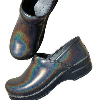 Dansko Size 39 Closed Back Clogs Shoes Professional Iridescent