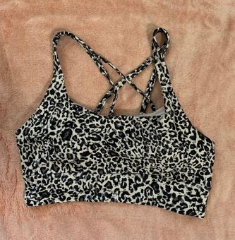 Balance Collection Leopard Sports Bra White Size L - $11 - From