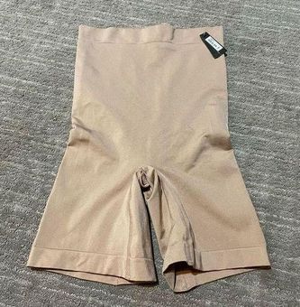 SKIMS High Waist Bonded Shaping Shorts Nude/Clay, Medium NWT - $54 New With  Tags - From Jessica