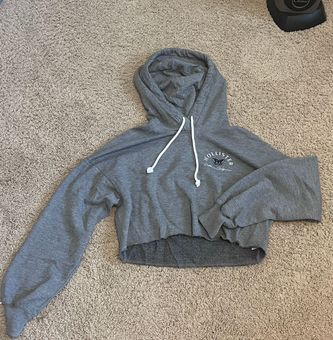 Hollister cropped butterfly hoodie White - $14 - From ava