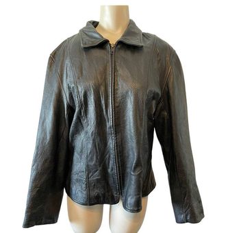 Harley Davidson Vintage 90s Leather Jacket Womens SM/MED Full