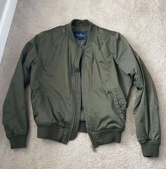 American Outfitters Bomber Jacket Green - $14 - From