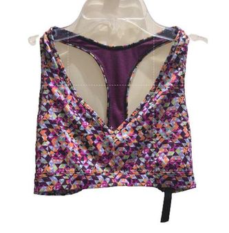 Victoria Secret Multicolored geometric No Padding Sports Bra Small