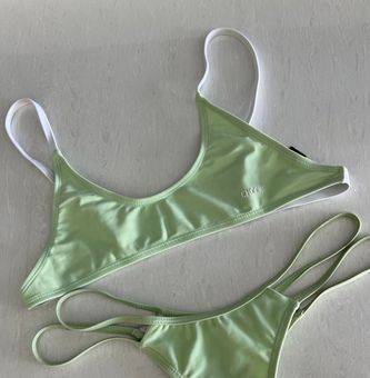 Louis Vuitton Mint Velour Logo Bikini