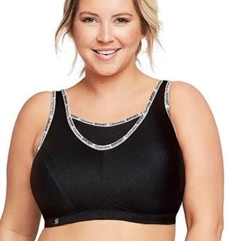 GLAMORISE Women's 38DD Full Figure No-Bounce Camisole Sports Bra 1066 Black  Size XXL - $17 (71% Off Retail) - From Shoptillyoudrop