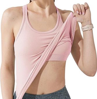 Women Padded Sports Bra Fitness Workout Running Shirts Yoga Tank