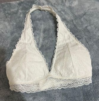 Gilly Hicks White Lace Halter Bralette Size M - $5 - From Megan