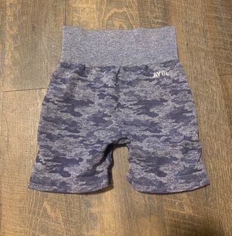 AYBL evolve camo seamless shorts in blue size small
