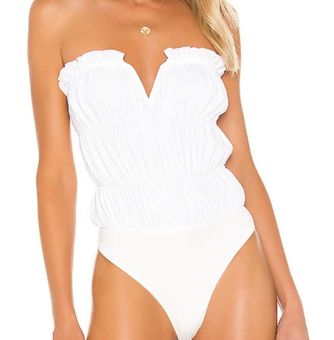 Majorelle Strapless Body Suit White Size M - $45 (62% Off Retail) - From  Mari