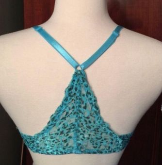 Rampage Turquoise Racerback Padded Bra Blue Size 34 B - $10