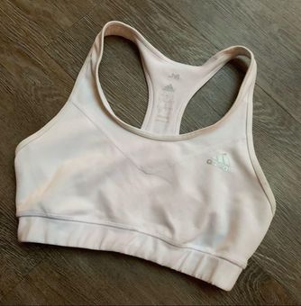 Adidas Racerback White Compression Sports Bra Small S - $27 - From Fried